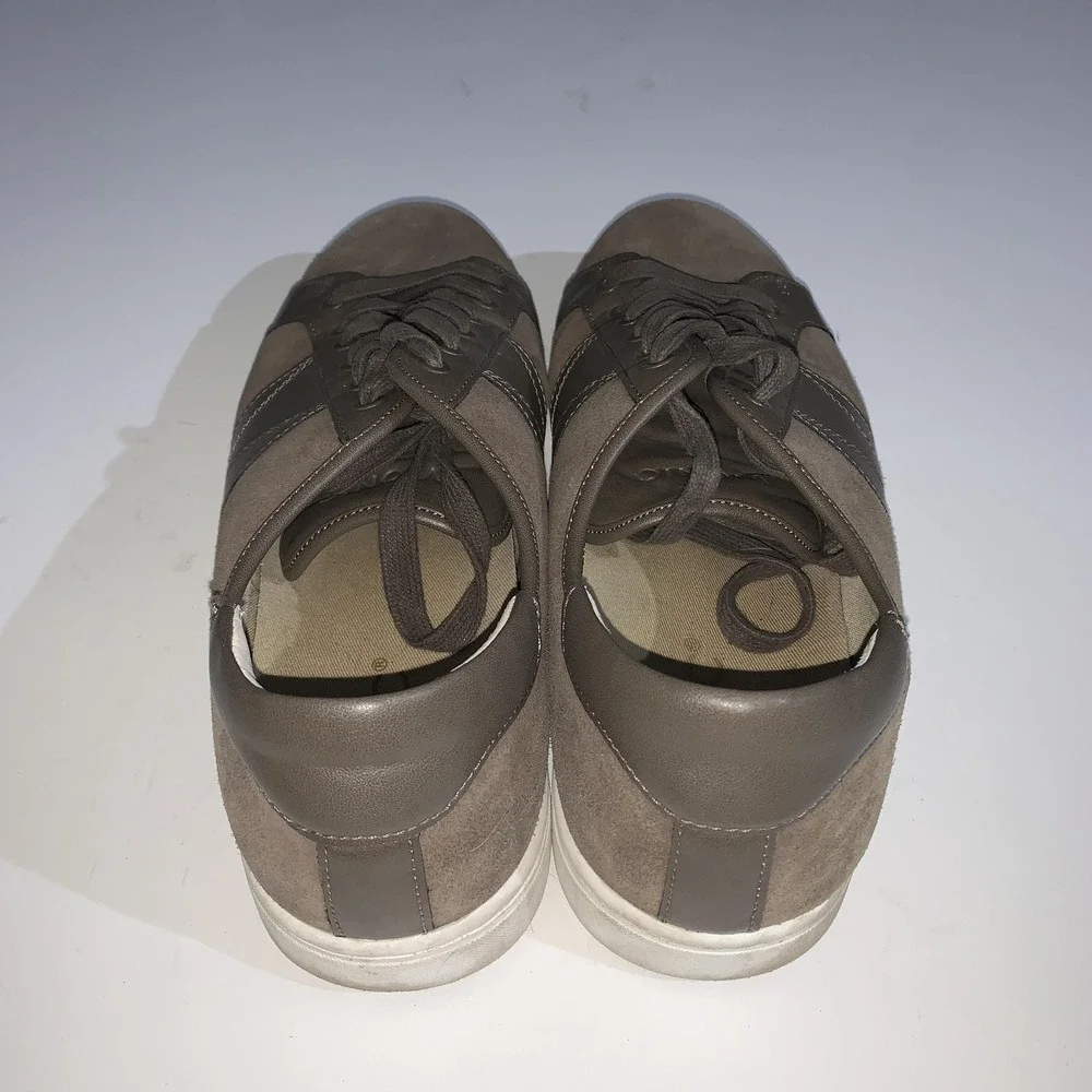 Vionic Jerome Suede Shoes Mens Size 11.5 Brown Lace Up Casual Comfort Sneakers